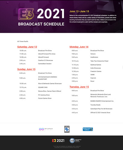 Screenshot 2021-06-10 at 11-33-50 Broadcast Schedule - Electronic Entertainment Experience