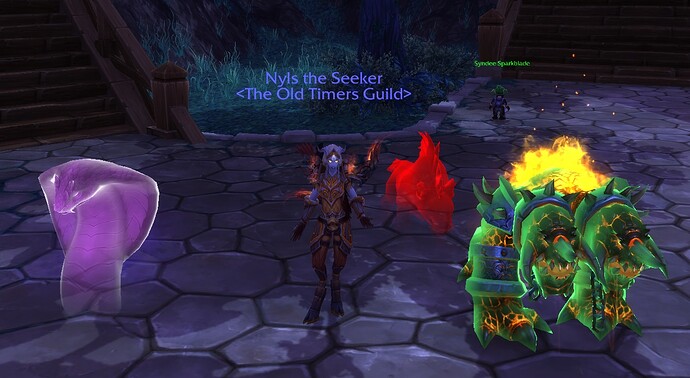 green glow on Core Hound
