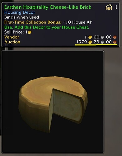 Decor Crafting Professions Cooking Earthen Cheese