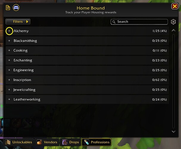 Decor Crafting Professions