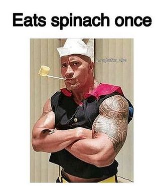 Eats Spinach Once